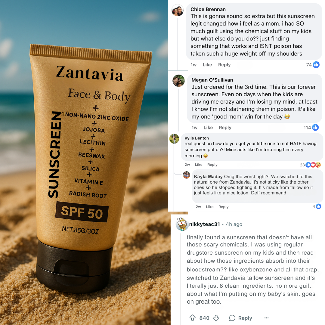 Zantavia's Tallow Nourish Sunscreen